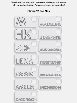 Fine Line Custom iPhone Case - Orange/Hot Pink