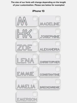Fine Line Custom iPhone Case - Orange/Hot Pink
