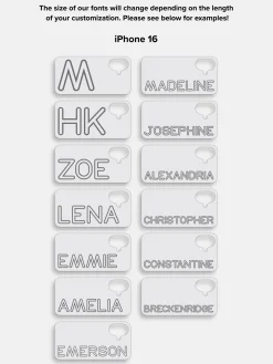 Fine Line Custom iPhone Case - Orange/Hot Pink