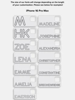 Fine Line Custom iPhone Case - Orange/Hot Pink