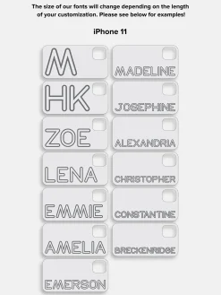 Fine Line Custom iPhone Case - Orange/Hot Pink