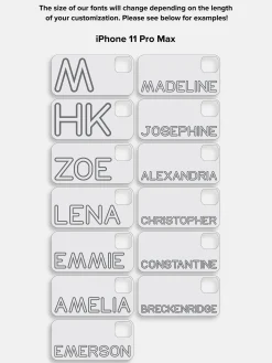 Fine Line Custom iPhone Case - Orange/Hot Pink