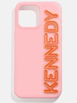 Fine Line Custom iPhone Case - Blush/Orange