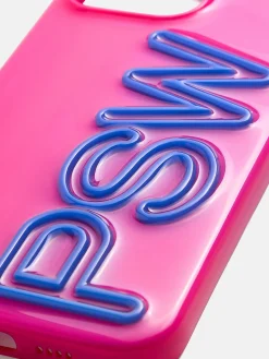 Fine Line Custom iPhone Case - Hot Pink/Cobalt