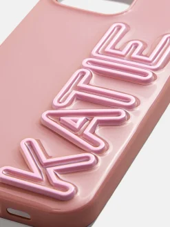 Fine Line Custom iPhone Case - Mauve/Light Pink