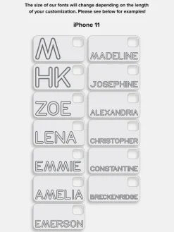 Fine Line Custom iPhone Case - Clear