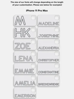 Fine Line Custom iPhone Case - Clear