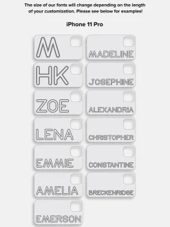 Fine Line Custom iPhone Case - Brown/Blush