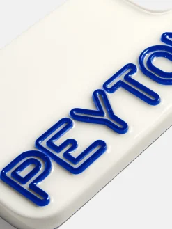 Fine Line Custom Phone Case - White/Blue