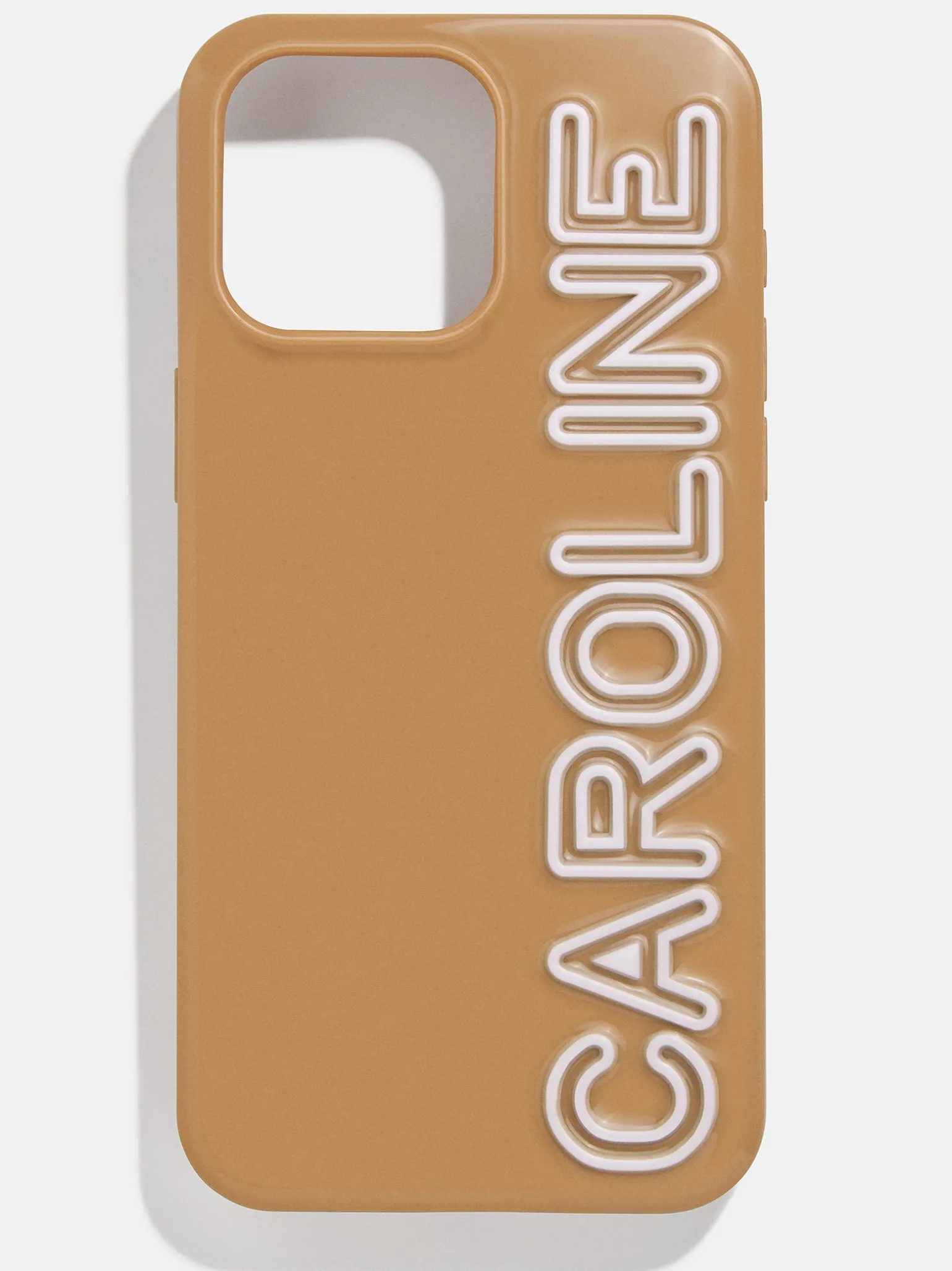 Fine Line Custom Phone Case - Brown/White