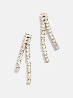 Frankie 18K Gold Vermeil Earrings - Gold/Pavé