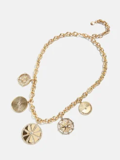 Galia Statement Charm Necklace - Round