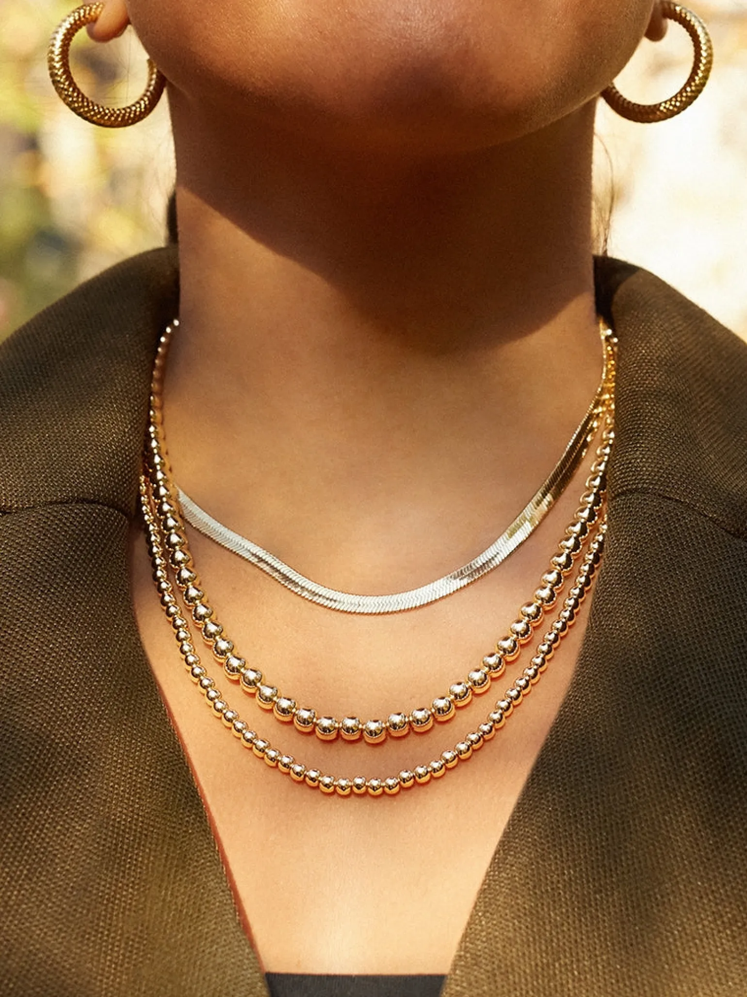 Gia Necklace - Gold Plated Brass