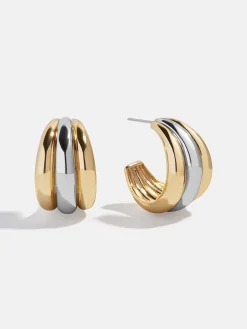 Gina Hoop Earrings - Gold/Silver