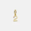 Gold Number Cluster Charm - 2