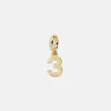 Gold Number Cluster Charm - 3