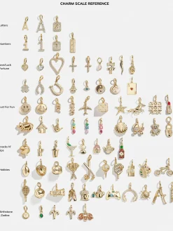Gold Number Cluster Charm - 0