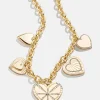 Heart Burst Statement Charm Necklace - Heart