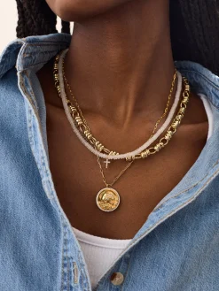 High Energy Semi-Precious Necklace - Cross