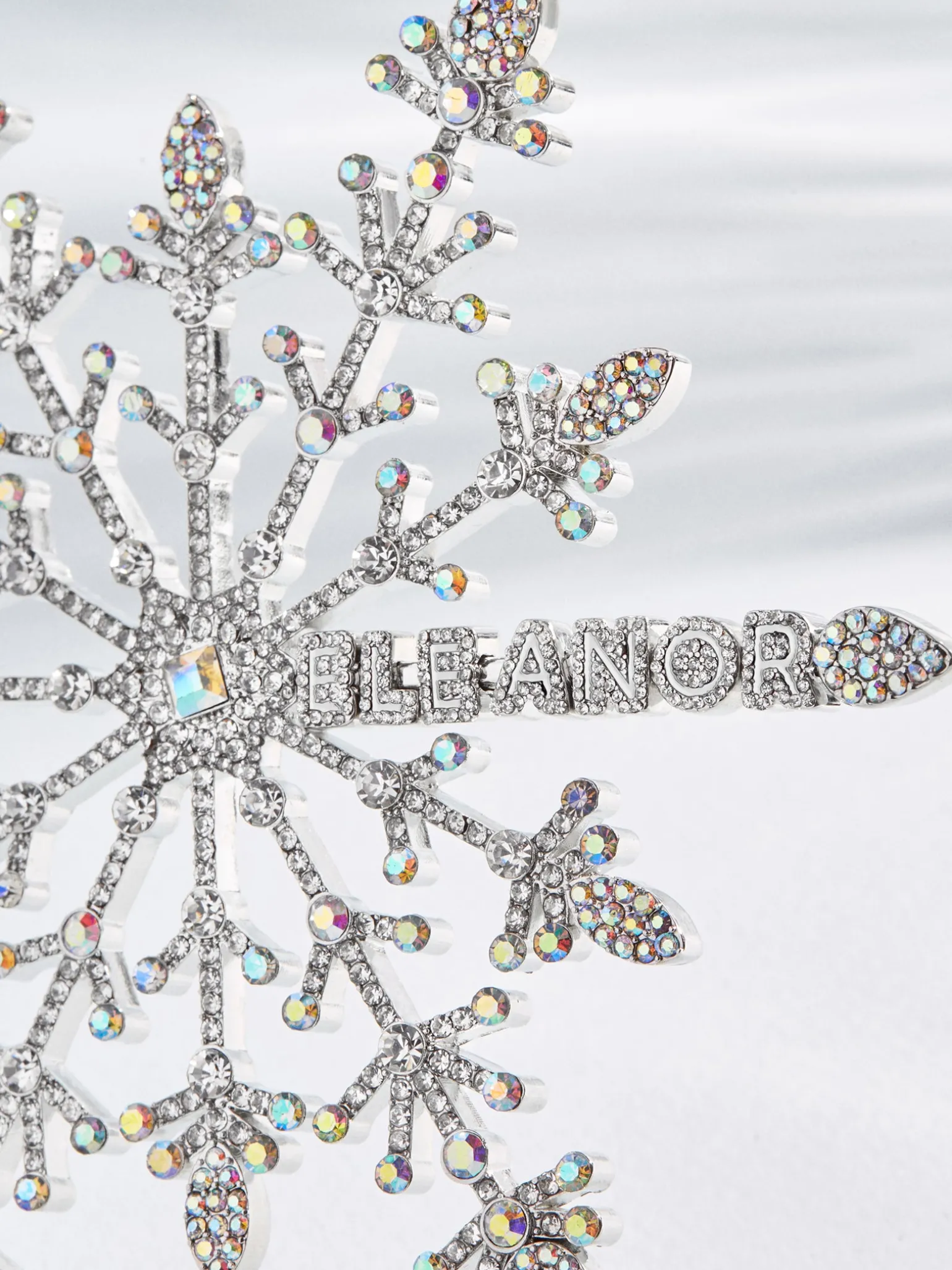 In A Flurry Custom Ornament - Silver