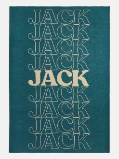 In the Bag Custom Blanket - Teal/Tan