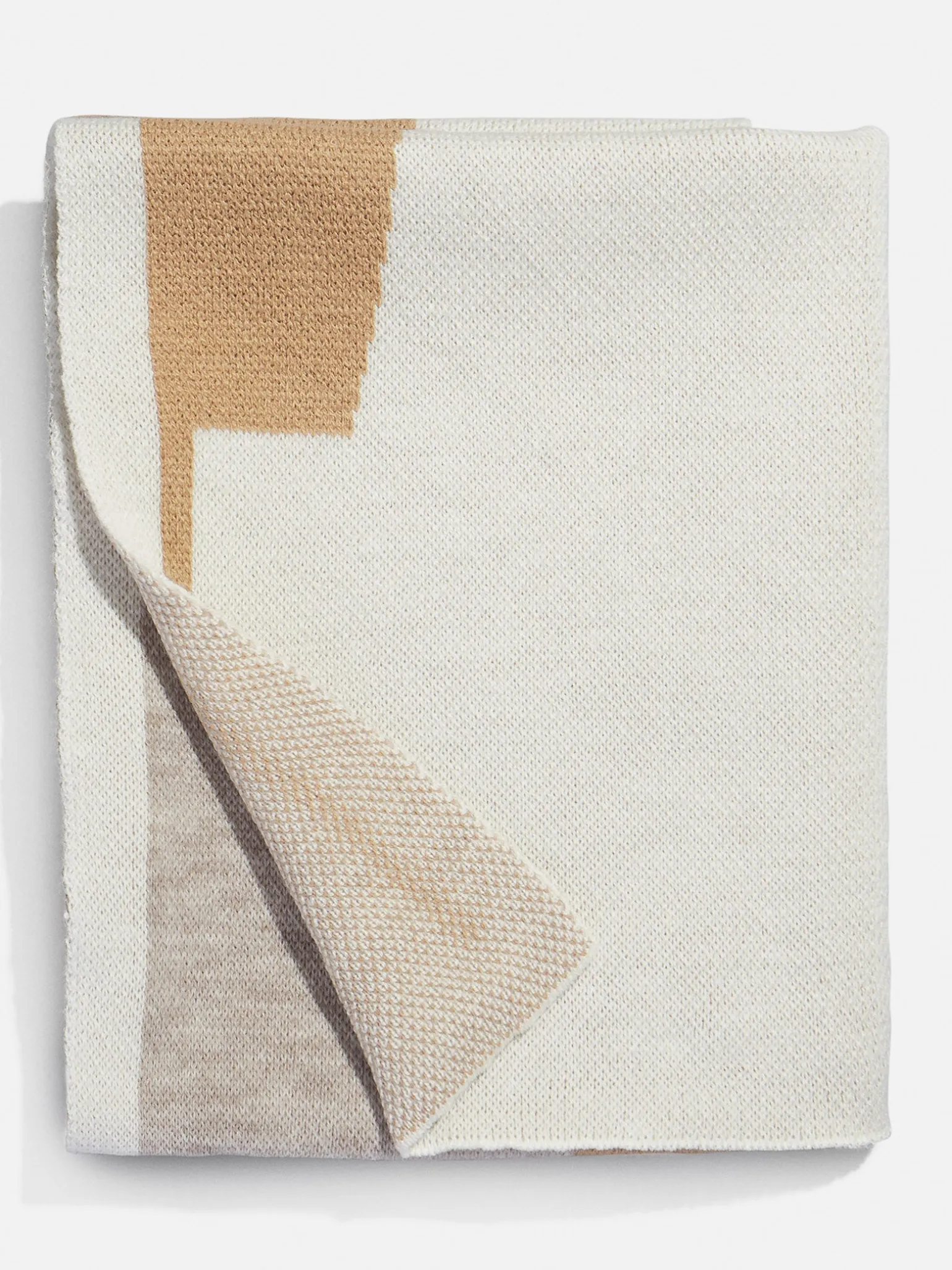 Initial Here Custom Blanket - Gray/Camel