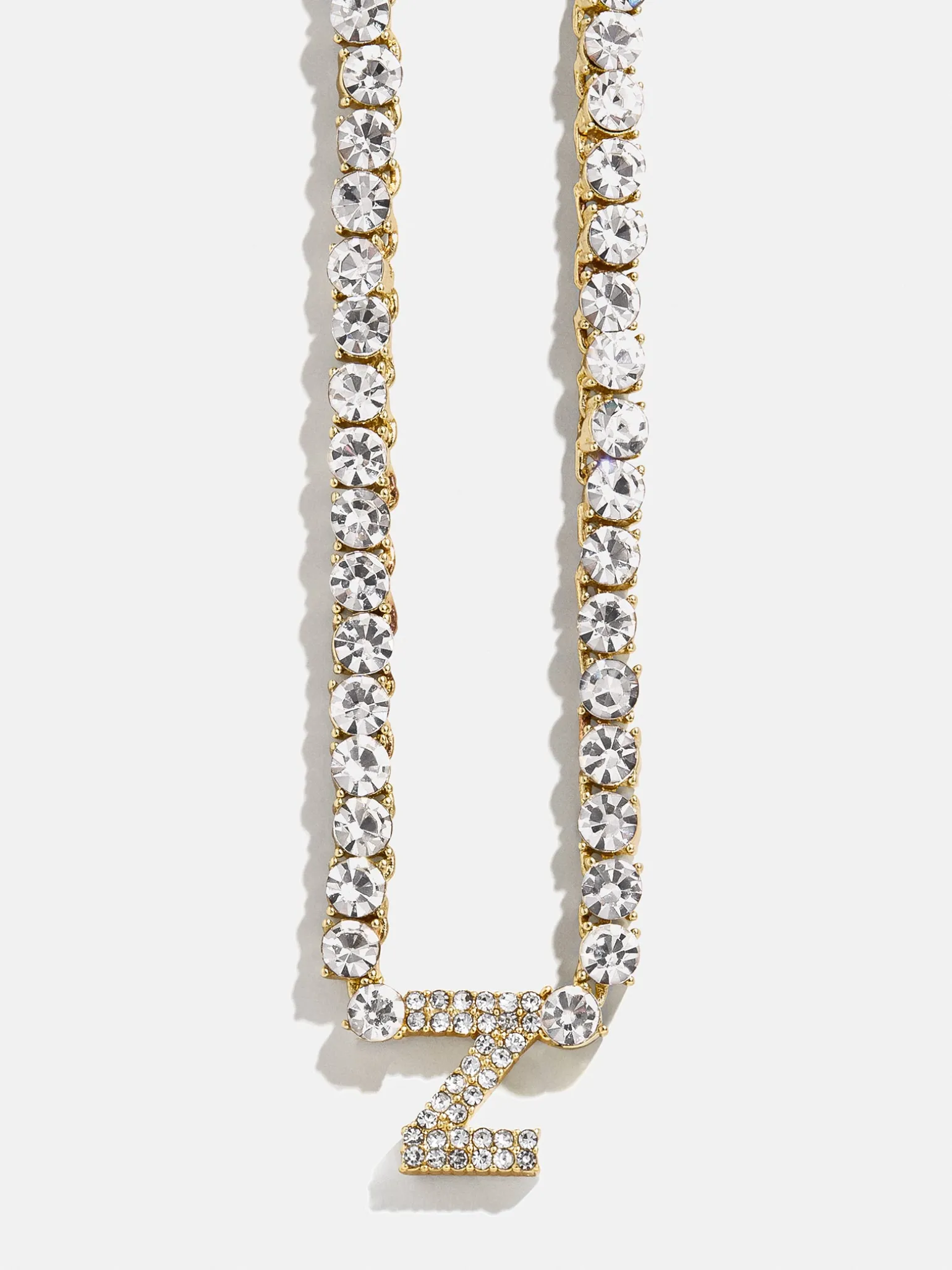Initial Tennis Necklace - Gold/Pavé