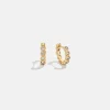 Jessica 18K Gold Vermeil Vermeil Birthstone Earrings - Crystal