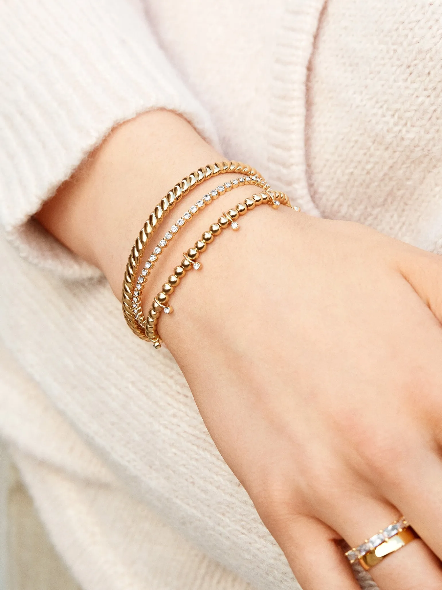 Joelle Pisa Bracelet - Gold/Pavé