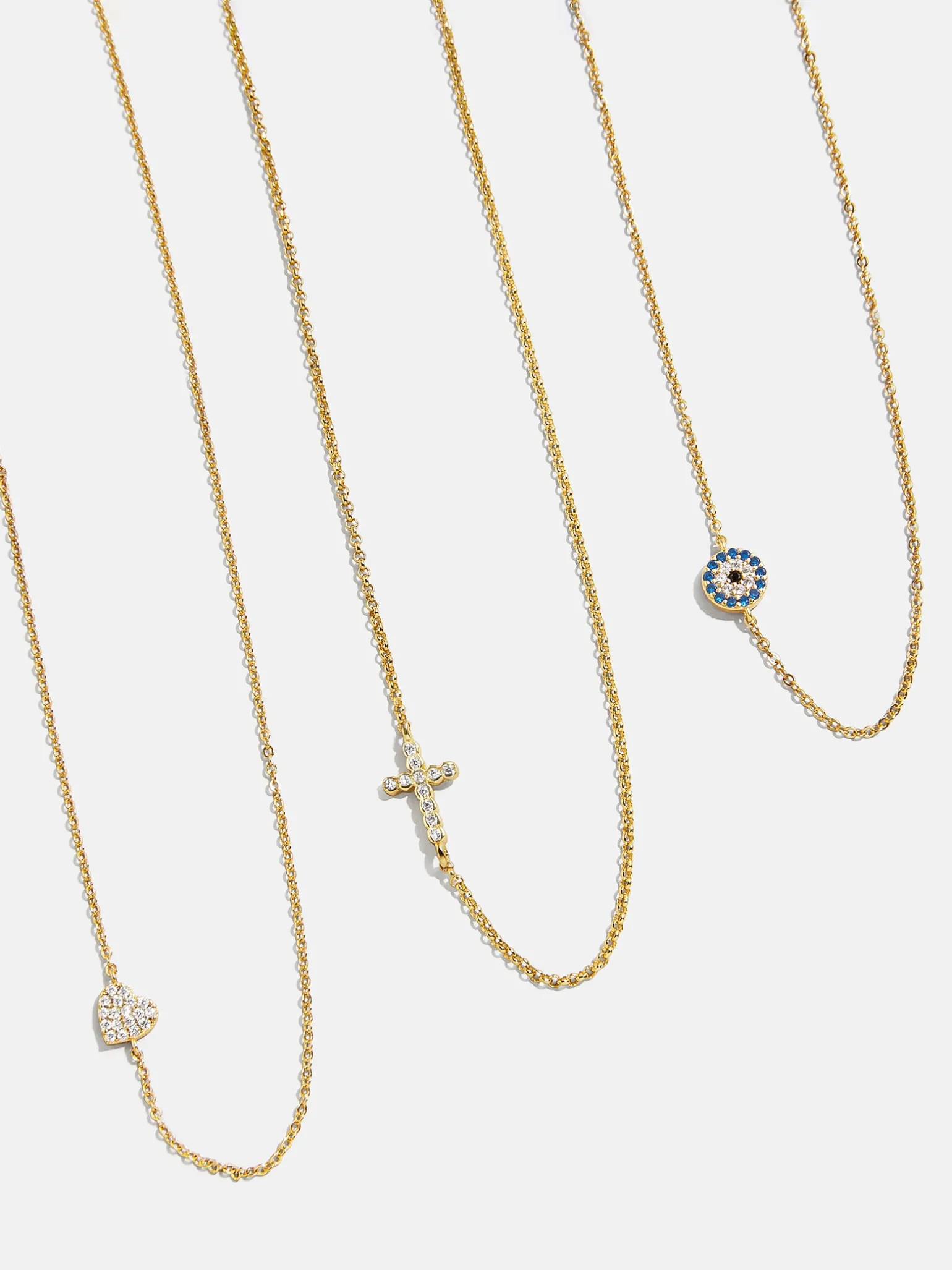 18K Gold Vermeil Asymmetrical Cross Necklace - Cross