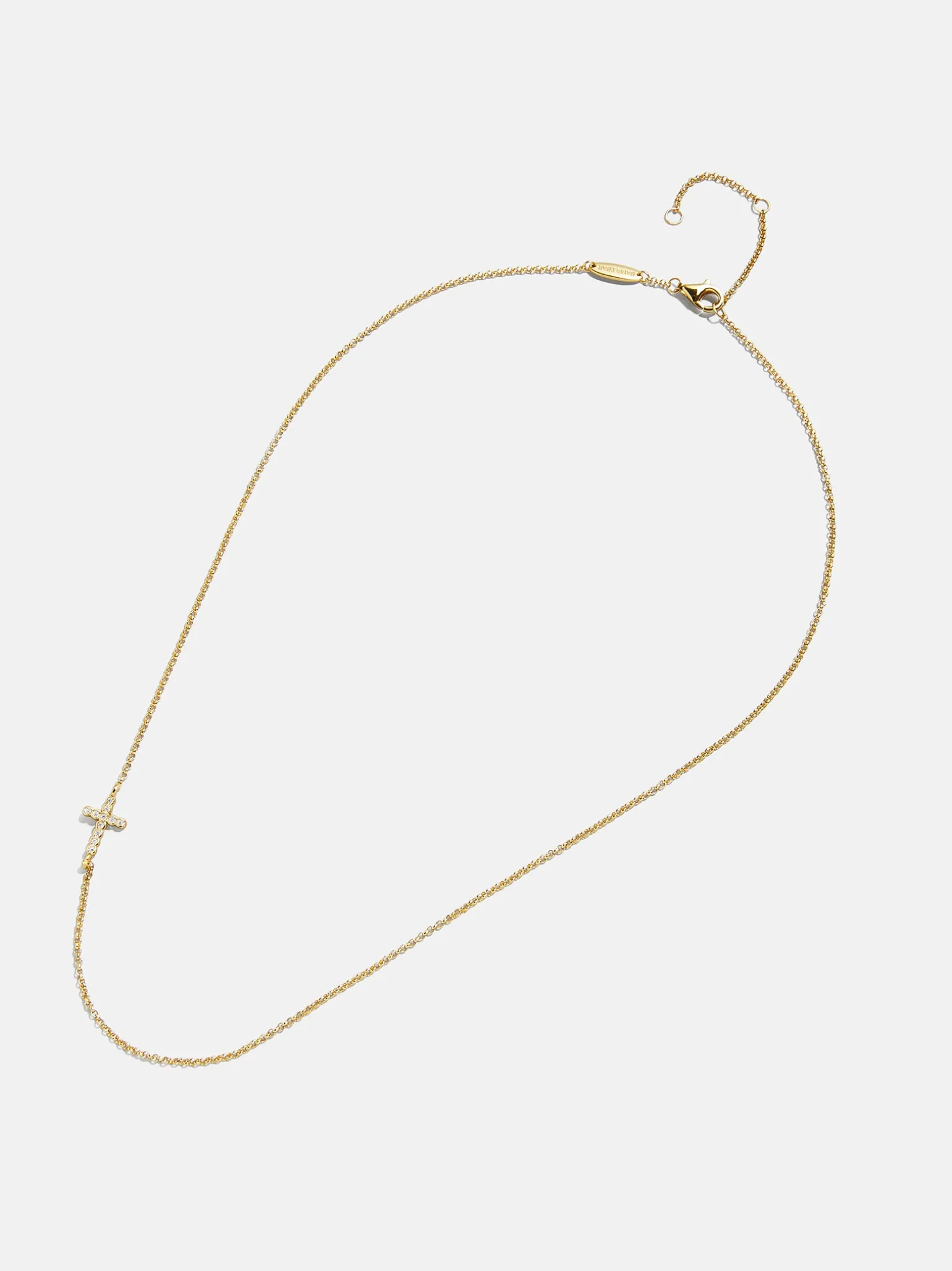 18K Gold Vermeil Asymmetrical Cross Necklace - Cross