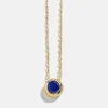 18K Gold Vermeil Birthstone Pendant Necklace - Sapphire