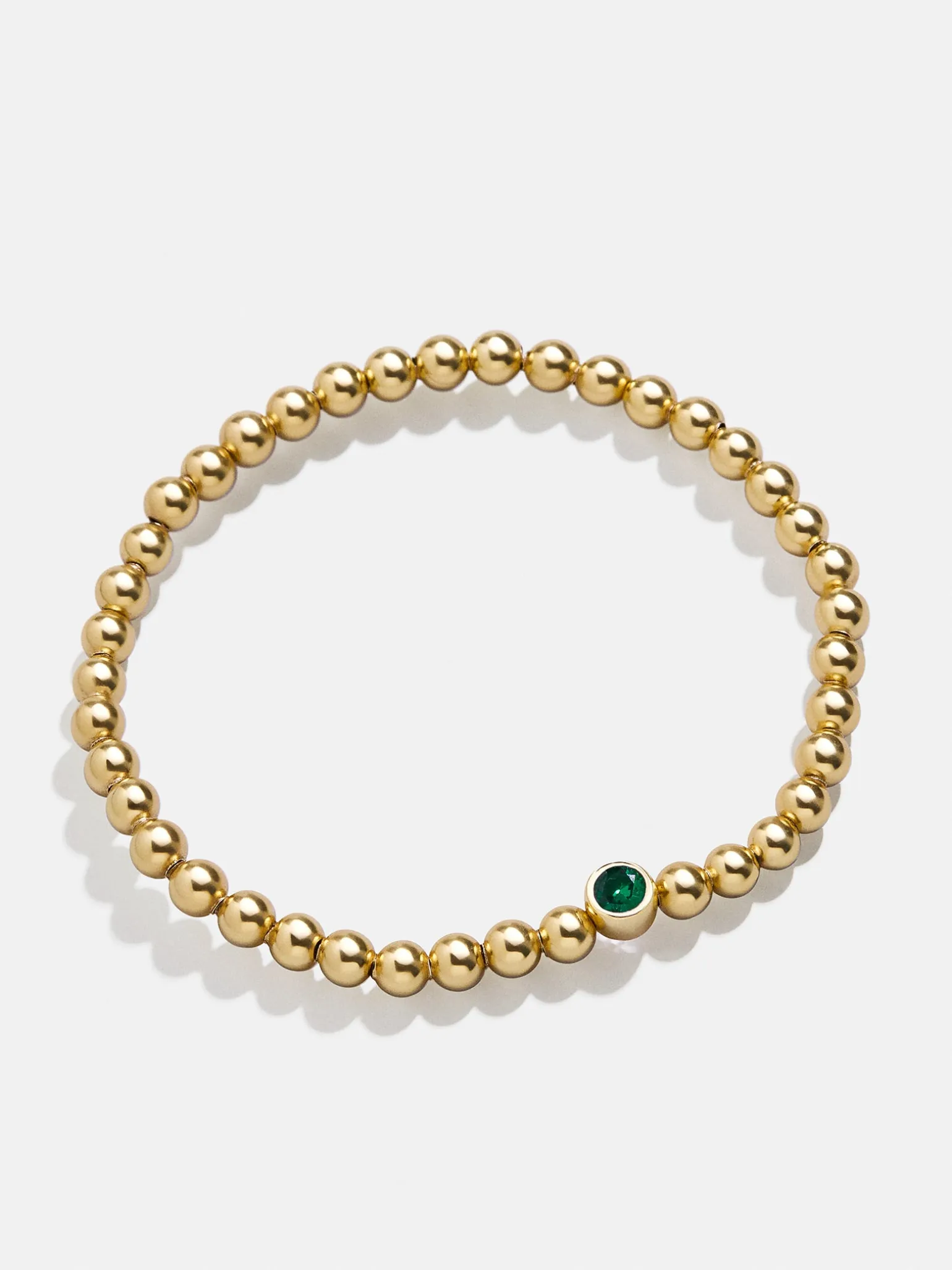 18K Gold Vermeil Birthstone Pisa Bracelet - Emerald