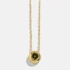 18K Gold Vermeil Birthstone Pendant Necklace - Peridot