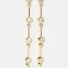 18K Gold Vermeil Celine Earrings - Gold/Pavé