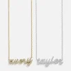 18K Gold Vermeil Custom Nameplate Necklace - Luxe