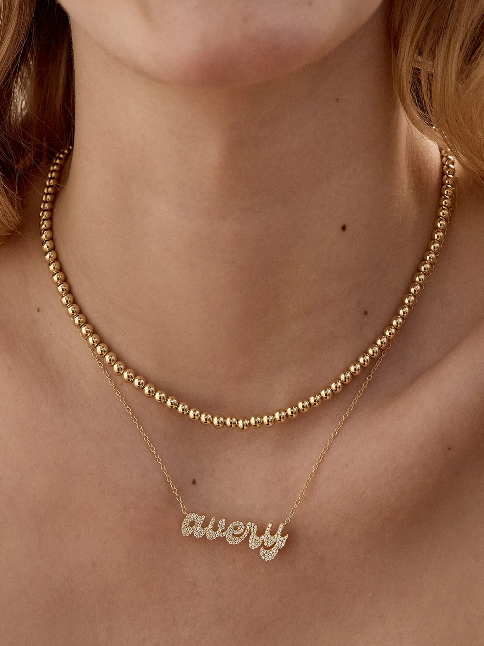 18K Gold Vermeil Custom Nameplate Necklace - Luxe