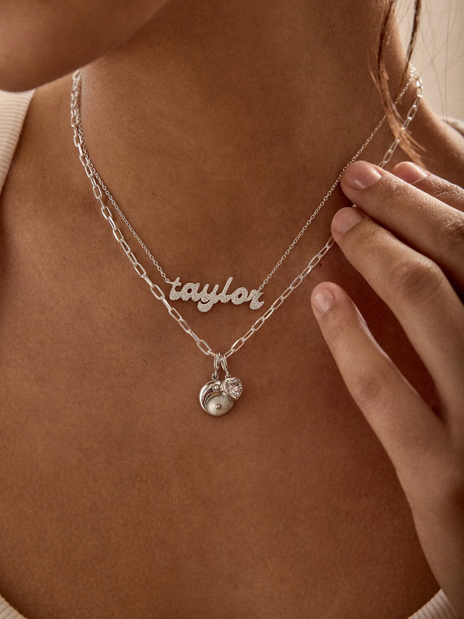 18K Gold Vermeil Custom Nameplate Necklace - Luxe