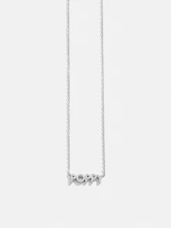 18K Gold Vermeil Custom Nameplate Necklace - Mini Block