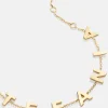 18K Gold Vermeil Custom Spaced Letter Name Bracelet - 18K Gold Vermeil