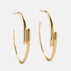 18K Gold Vermeil Ella Hoop Earrings - Gold