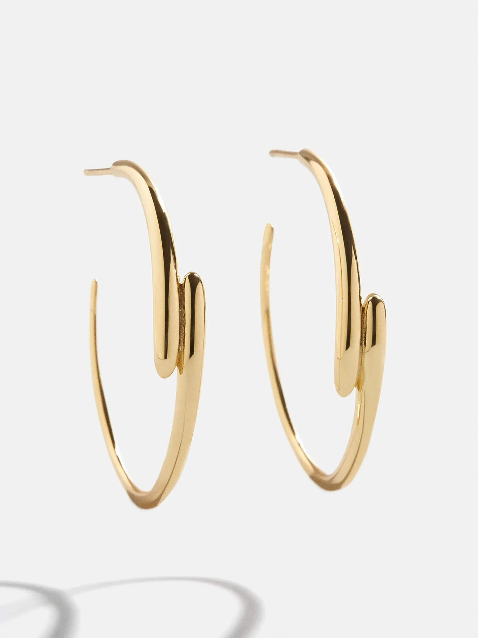 18K Gold Vermeil Ella Hoop Earrings - Gold
