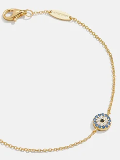 18K Gold Vermeil Evil Eye Bracelet - Pavé Evil Eye