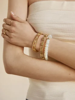 18K Gold Vermeil Evil Eye Cuff Bracelet - Evil Eye