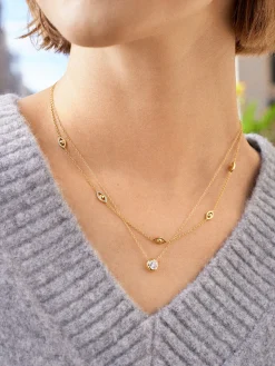 18K Gold Vermeil Evil Eye Necklace - Evil Eye