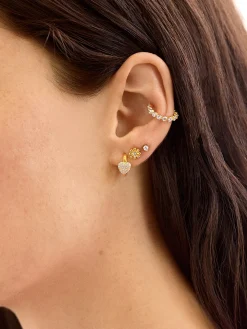 18K Gold Vermeil Just For Fun Earrings - Flower