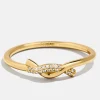 18K Gold Vermeil Kara Ring - Gold/Pavé