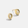 18K Gold Vermeil Lana Earrings - Gold/Pavé