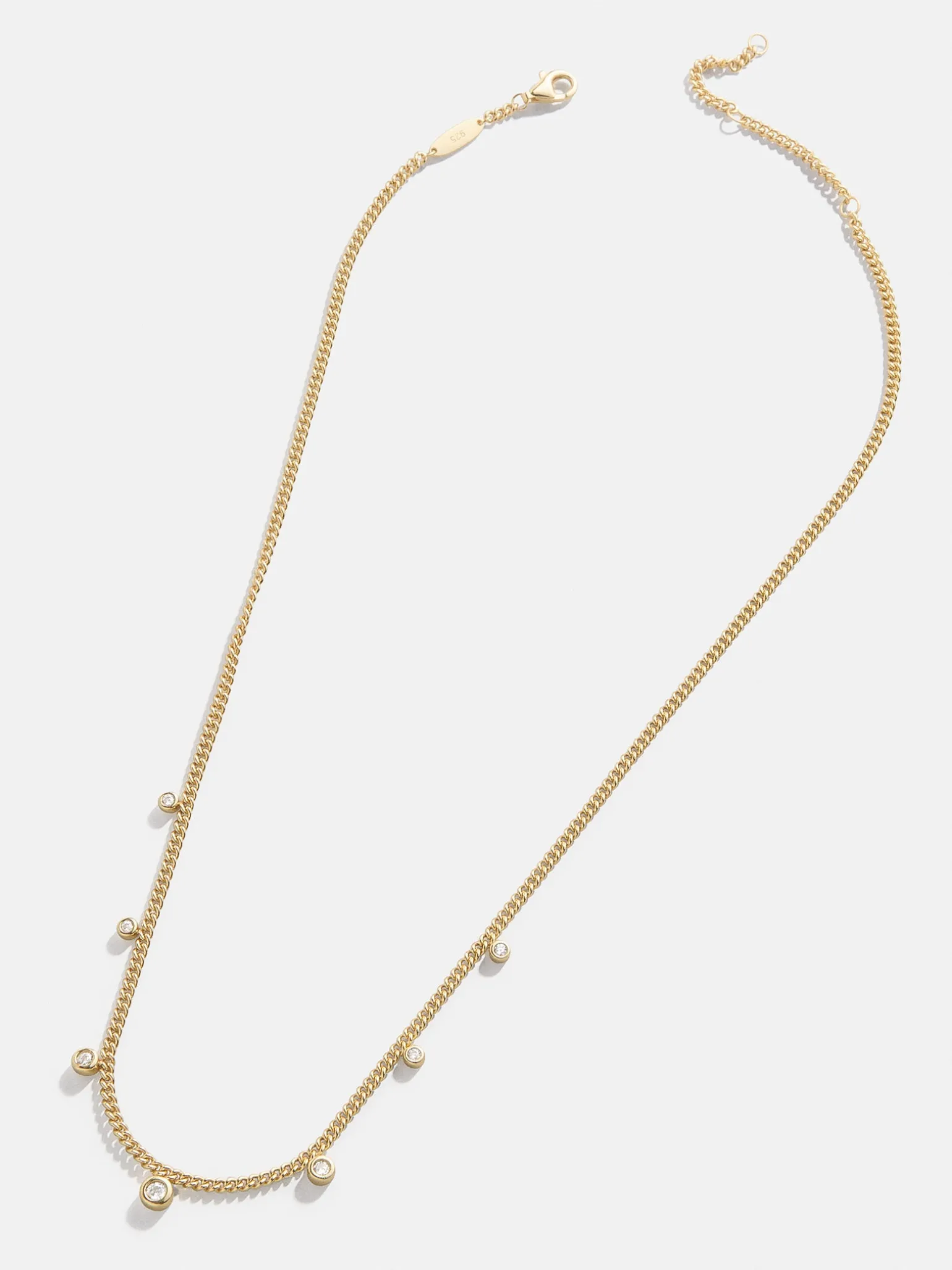 18K Gold Vermeil Leslie Necklace - Gold/Pavé