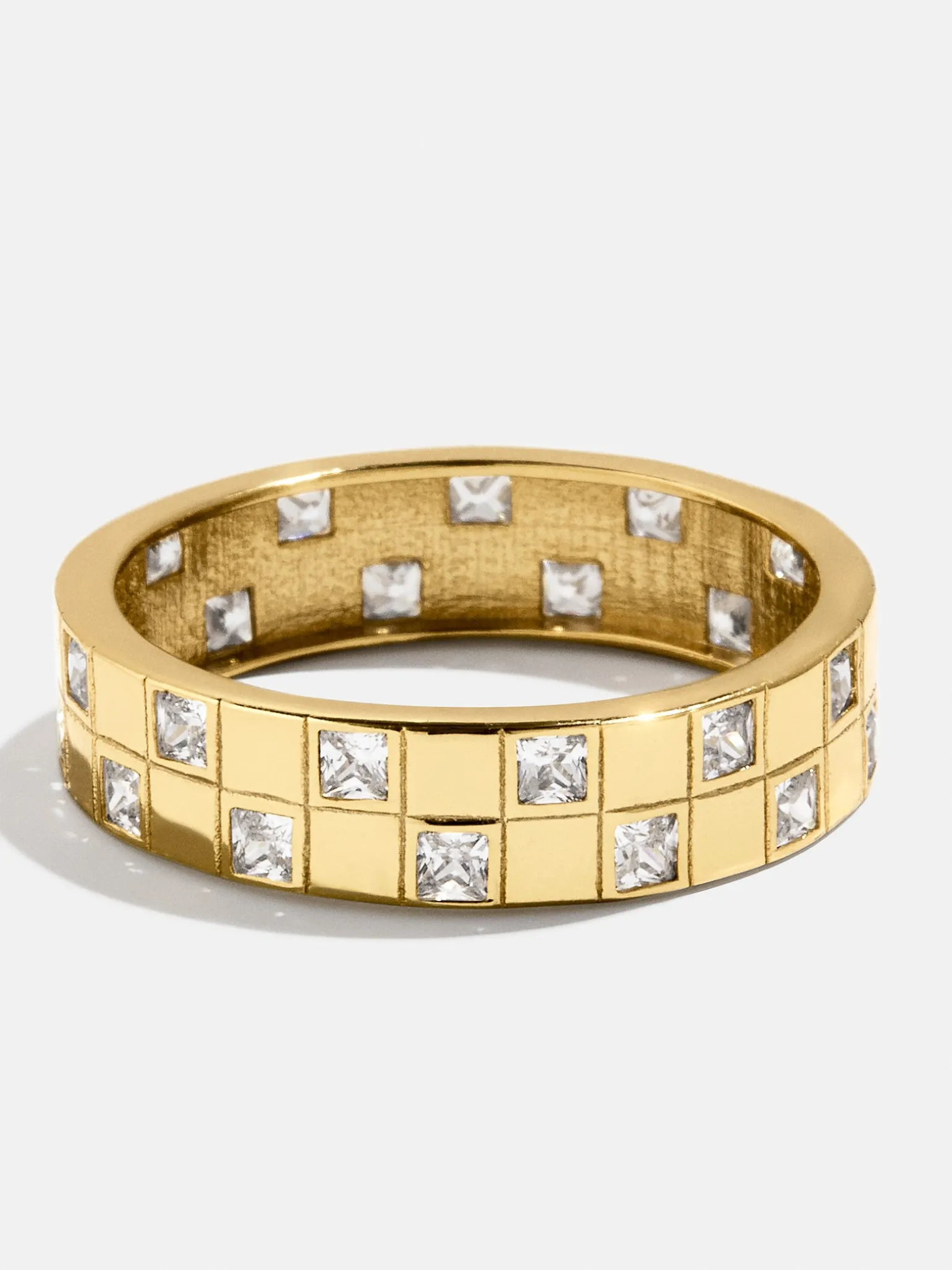 18K Gold Vermeil Lucia Ring - Gold/Pavé